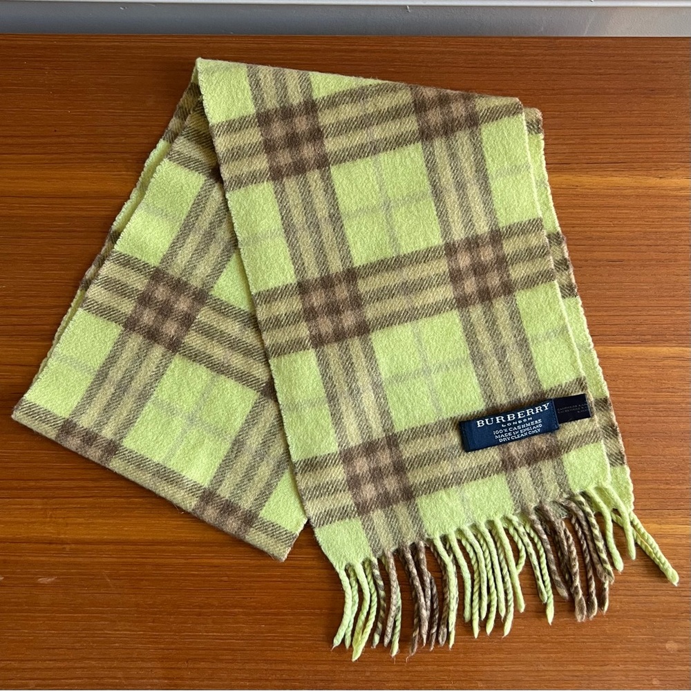 Vintage Burberry Cashmere Scarf | authentic